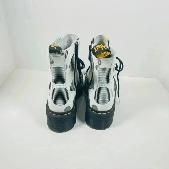 NEW Dr. Martens Jadon Boot Polka Dot Smooth Leather - Picture 6 of 7